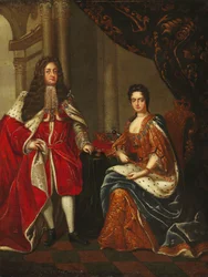 Porträt von Königin Anne von England und George Prinz von Dänemark